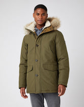 ZIMOWA KURTKA WRANGLER PARKA JACKET IVY GREEN W4D0WXXIX 112141353